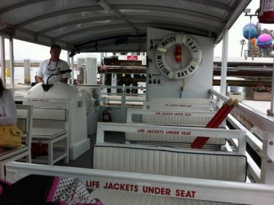 water taxi on board